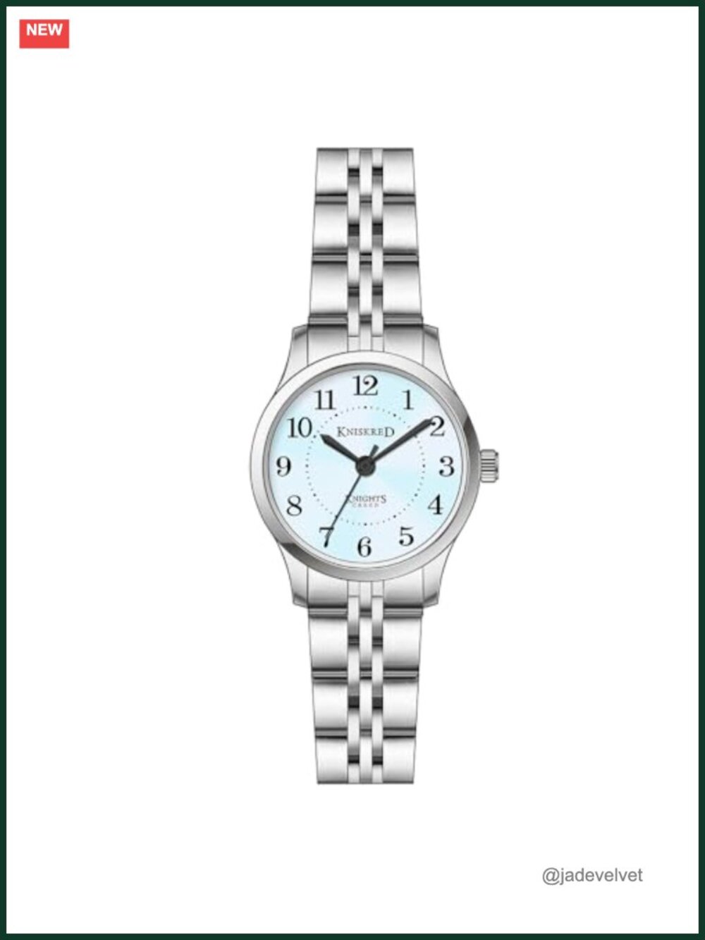 Stainless Steel Easy Reader Dress Watch for Women Japanese Quartz Water
